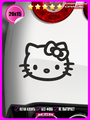 Наклейка на авто Кошечка hello kitti 20х15