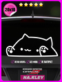 Наклейка авто Nyan cat 20x10