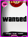 Наклейка на авто GTA wanted1 20x6