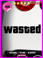 Наклейка на авто GTA wasted 20x6